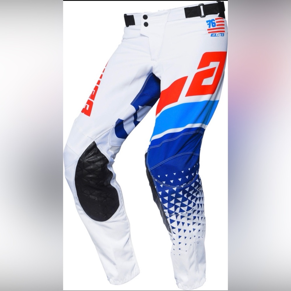 ANSWER Elite Korza Pants White/Red/Hyper Blue/Reflex Size 38 Brand New W/ Tags